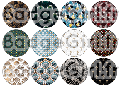 badge image digitale numerique cabochon personnalisé motif motifs pattern wallpaper vintage retro tapisserie art déco deco decoratif mucha