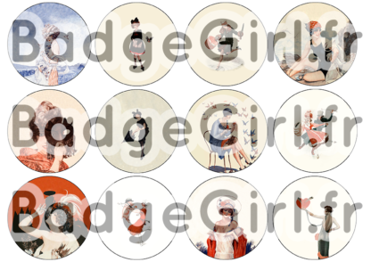 badge image digitale numerique cabochon images pour badge badges pinup pin up femme vie parisienne