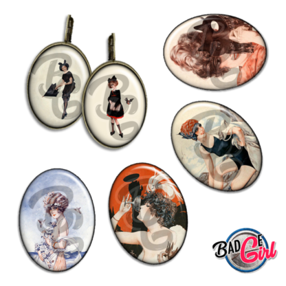 badge image digitale numerique cabochon images pour badge badges pinup pin up femme vie parisienne