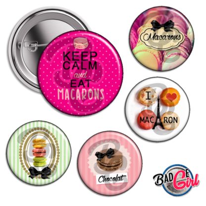 badge image digitale numerique cabochon images pour badge badges macaron macarons paris