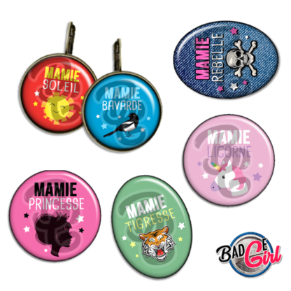 badge image digitale numerique cabochon images pour badge badges mamie bavarde princesse licorne