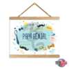 A5 poster tableau imprimer papa génial cadeau merci