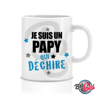 image badge bijou mug mugs café qui déchire papy papi
