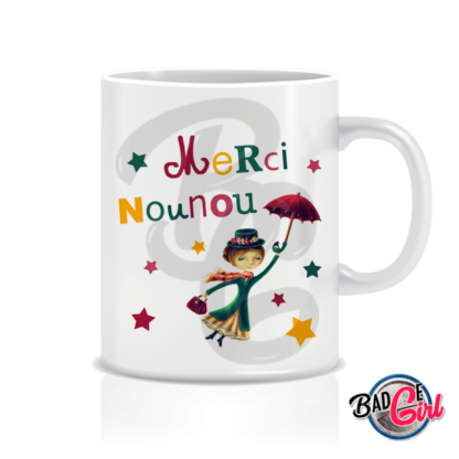 image badge bijou mug mugs café merci nounou mary poppins
