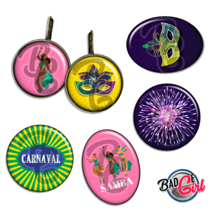 image badge cabochon carnaval brésil fête