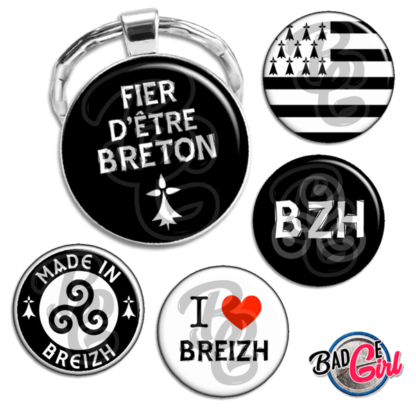 image badge cabochon bretagne Bretagne breton bretonne fier fière région breizh