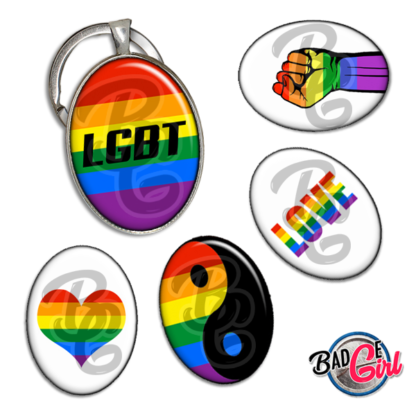 image images planche badge cabochon imprimer lgbt lesbienne gay homosexuel drapeau love coeur amour