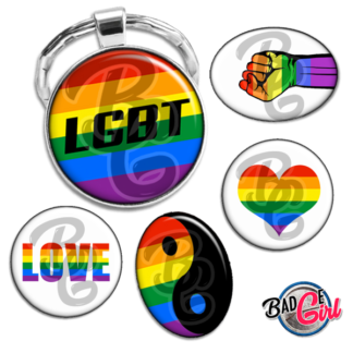 image images planche badge cabochon imprimer lgbt lesbienne gay homosexuel drapeau love coeur amour