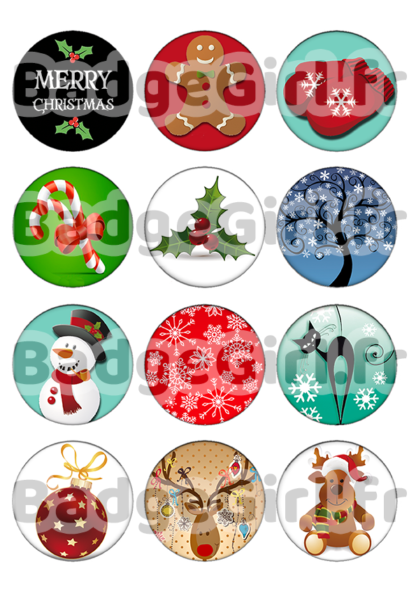 image images planche badge cabochon imprimer noel noël christmas merry neige