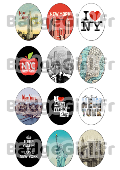 image images planche badge cabochon imprimer usa new york nyc love america