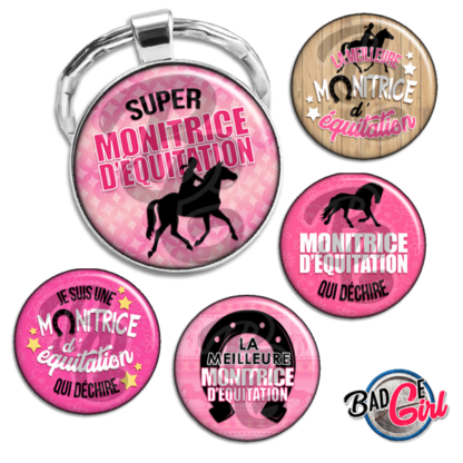 image images planche badge cabochon imprimer cheval equitation qui déchire super meilleure prof mono monitrice