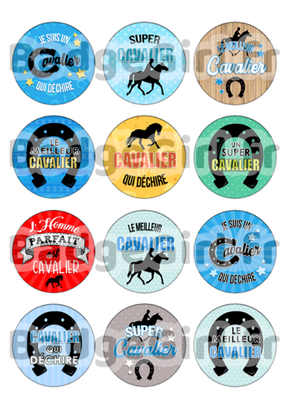image images planche badge à imprimer qui déchire cavalier cheval