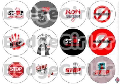 image images planche badge à imprimer stop harcèlement scolaire