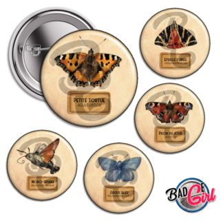 image images planche badge à imprimer papillon papillons butterfy ancien retro vintage