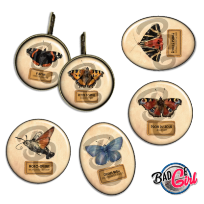 image images planche badge à imprimer papillon papillons butterfy ancien retro vintage