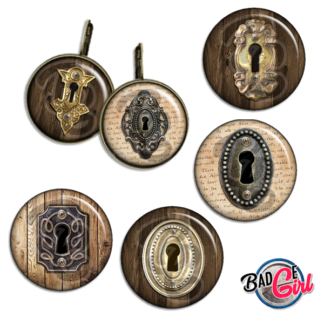 image images planche badge à imprimer steampunk serrure clé clef