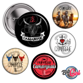 image images planche badge camargue camarguaise camarguais croix taurau cheval flamant rose