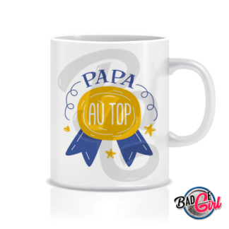 image images planche mug tasse papa au top médaille d'or