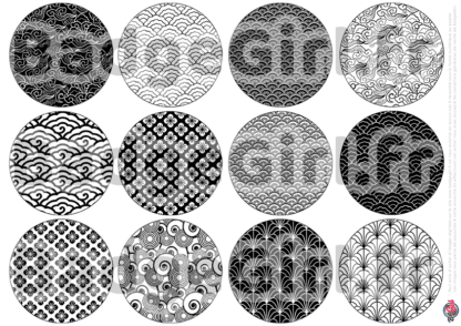 image images planche badge imprimer cabochon motif motifs japon japan japonais washi