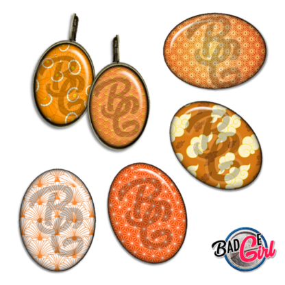 image images planche badge imprimer cabochon motif motifs japon japan japonais washi sakura orange