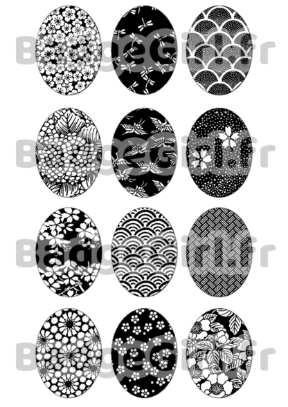 image images planche badge imprimer cabochon motif motifs japon japan japonais washi