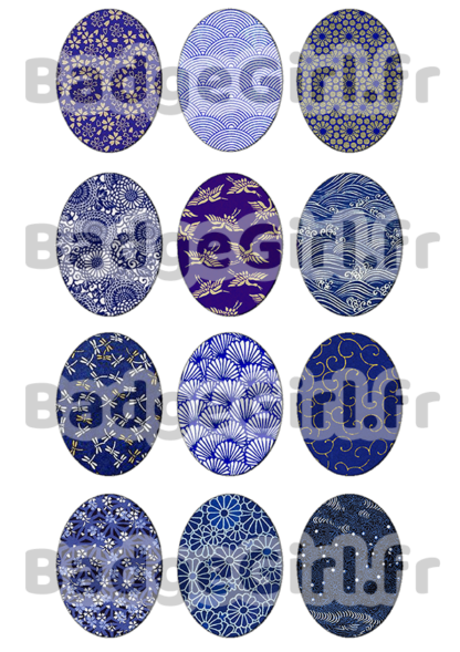 image images planche badge imprimer cabochon motif motifs japon japan japonais washi sakura bleu blue