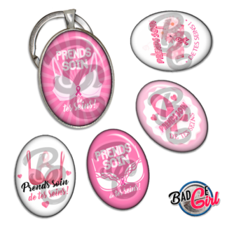 image images planche badge imprimer cabochon octobre rose cancer sein combat prends soin de tes seins