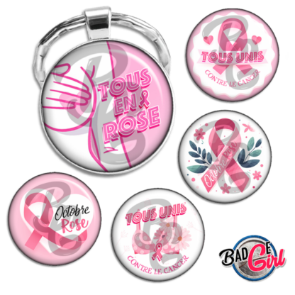 image images planche badge imprimer cabochon octobre rose cancer sein combat