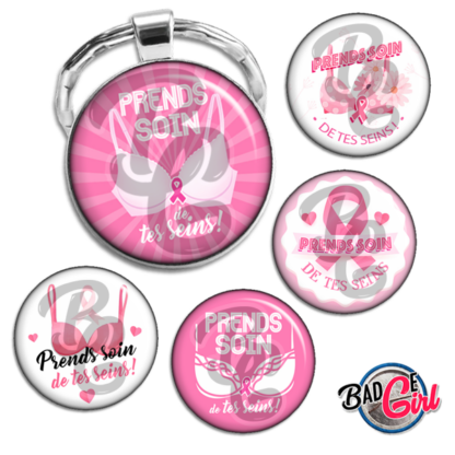 image images planche badge imprimer cabochon octobre rose cancer sein combat prends soin de tes seins