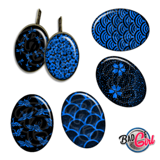 image images planche badge imprimer cabochon japan japon motif moshi bleu noir