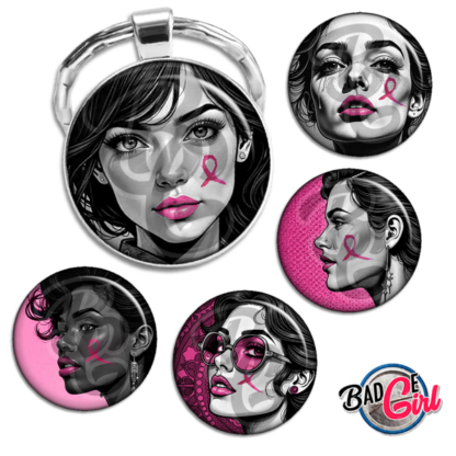 image images planche badge imprimer cabochon octobre rose cancer sein femme ruban pink rose