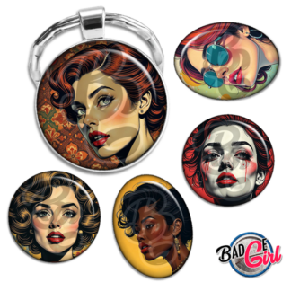 image images planche badge imprimer cabochon femme pinup woman women