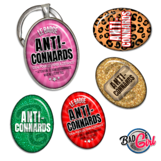 badge cabochon image imprimer gratuit anti-connards connard humour