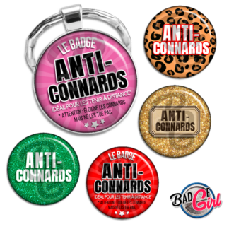 badge cabochon image imprimer gratuit anti-connards connard humour conard