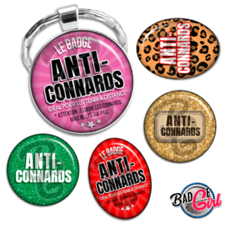 badge cabochon image imprimer gratuit anti-connards connard humour conard