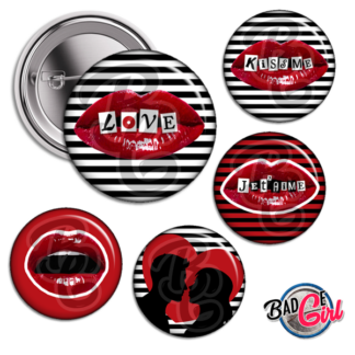 badge cabochon image imprimer gratuit saint st valentin amour love kiss bisou me je t'aime i love you amoureux bouche pacha dali