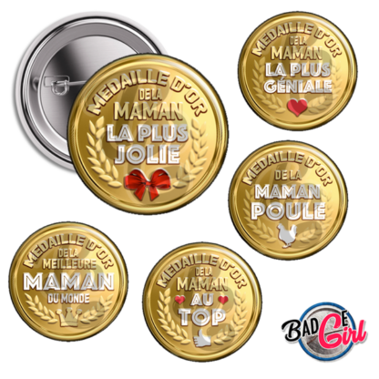 badge cabochon image imprimer gratuit maman mère mères mum mom au top médaille d'or or  au top géniale jolie la plus super poule star gentille gateau chouette qui déchire dechire meilleure patiente