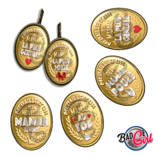 badge cabochon image imprimer gratuit maman mère mères mum mom au top médaille d'or or  au top géniale jolie la plus super poule star gentille gateau chouette qui déchire dechire meilleure patiente