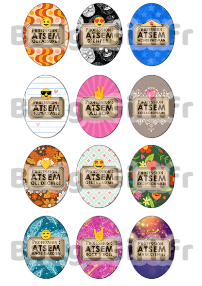 badge cabochon image imprimer gratuit atsem avs asem profession qui assure  d'enfer enfer wonde woman wonderwoman ange gardien 100% classe au top extraordinaire rock rock'n'roll qui déchire géniale génialissime  exceptionnelle  magicienne emoji smiley