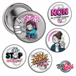 badge cabochon image imprimer gratuit harcèlement stop harcelement sensibilisation suicide élève