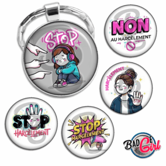 badge cabochon image imprimer gratuit harcèlement stop harcelement sensibilisation suicide élève
